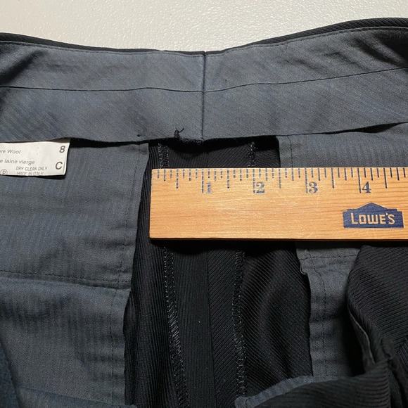 Canali Suit 2 Piece 50R (40R 32x29) Mens 3B Ventless Black Twill  AL 14320/40 - Picture 16 of 16